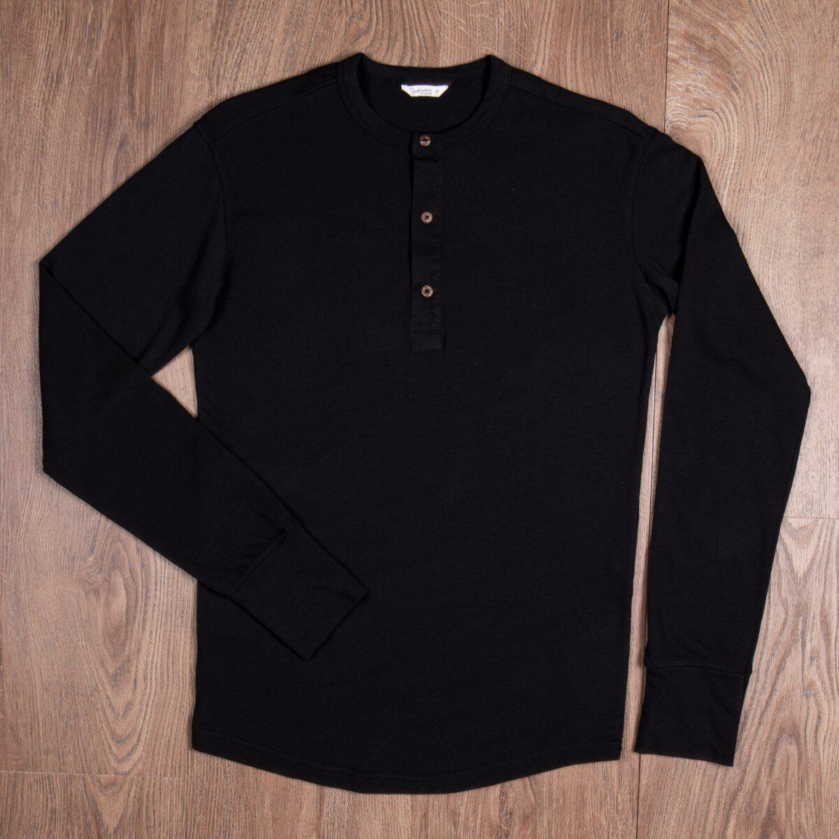 Pike Brothers 1927 Black Long sleeve Henley Shirt  - Kings & Queens