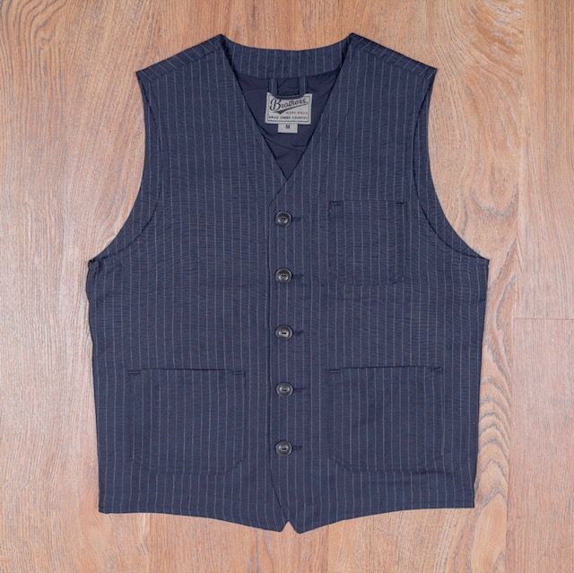 Pike Brothers 1937 Roamer Vest Chicago Blue - Kings & Queens