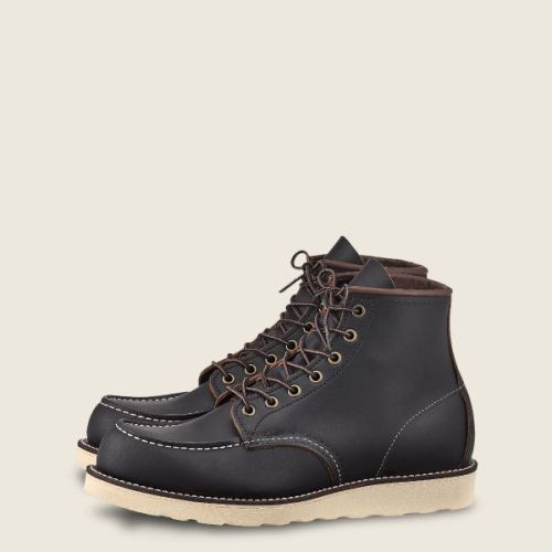 Red Wing Boots 8849 Moc Toe Black Prairie - Kings & Queens