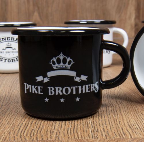 Pike Brothers 1951 Enamel Mug Black - Kings & Queens