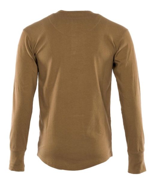 Pike Brothers 1927 Mojave Brown Long sleeve Henley Shi - Kings & Queens