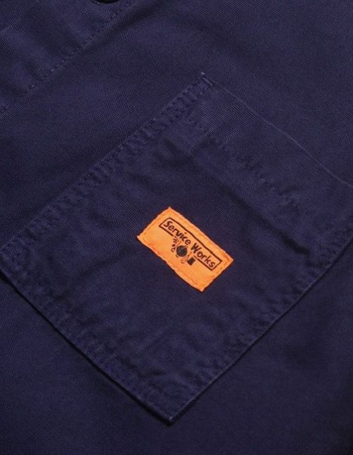 Service Works Molskin Coverall Jacket Blue - Kings & Queens