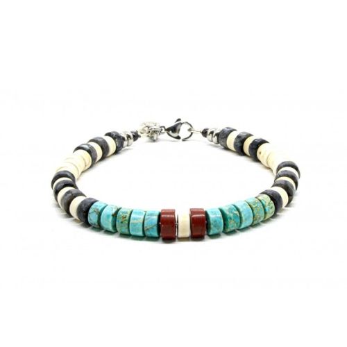 Black Pearl Creations Heishi Jasper Bracelet - Kings & Queens