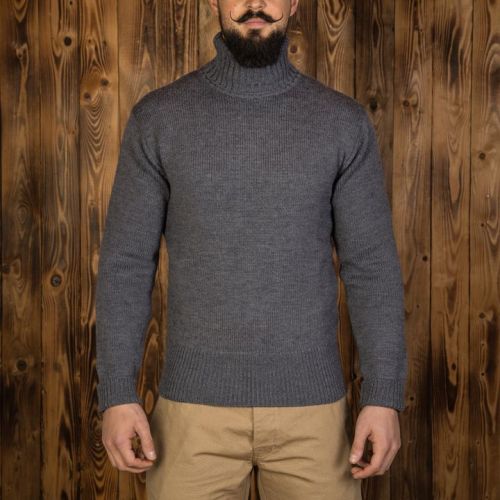 Pike Brothers 1923 Turtle Neck Grey - Kings & Queens