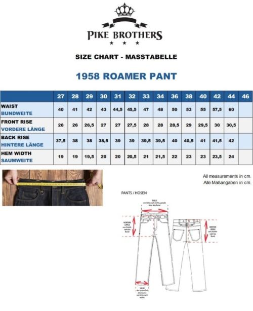 Pike Brothers 1958 Pant Black Cord - Kings & Queens