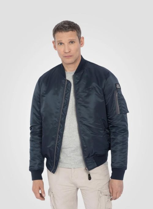 Schott NYC Recycled Nylon MA-1 90's fit Bomber Jack - Kings & Queens