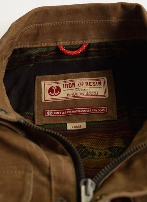 Iron & Resin Cruiser Jacket Tan Oiled - Kings & Queens