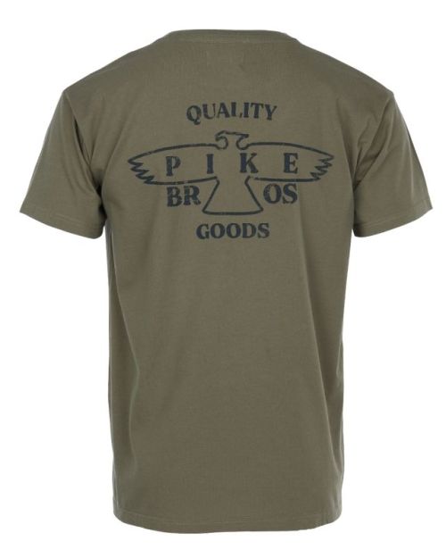 Pike Brothers 1969 Sports tee Eagle Olive - Kings & Queens