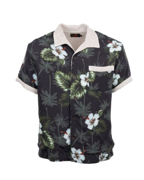 Pike Brothers 1961 Cabana Shirt Entrega Black - Kings & Queens
