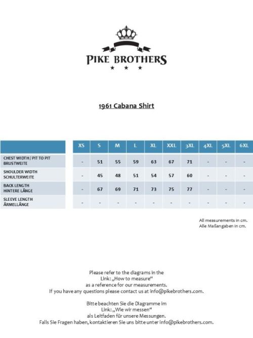 Pike Brothers 1961 Cabana Shirt Entrega Black - Kings & Queens