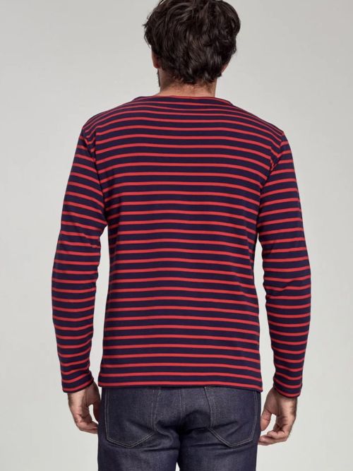 Armor Lux Mariniére Houat Navy Red - Kings & Queens