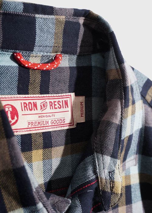 Iron & Resin Palmer Shirt Navy - Kings & Queens