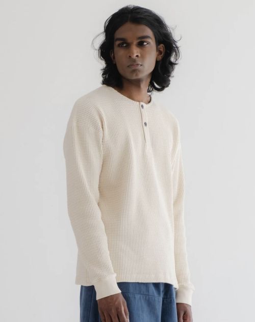 Eat Dust Heavy Waffle Sweater  - Kings & Queens