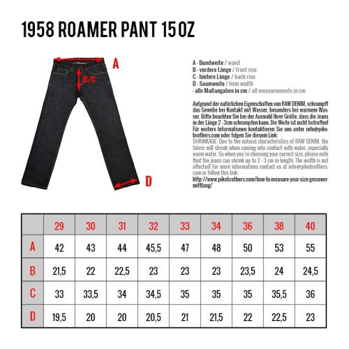 Pike Brothers 1958 Roamer Pant 15oz - Kings & Queens
