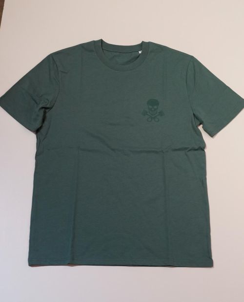 Kings & Queens Skull Logo Round Neck Green - Kings & Queens
