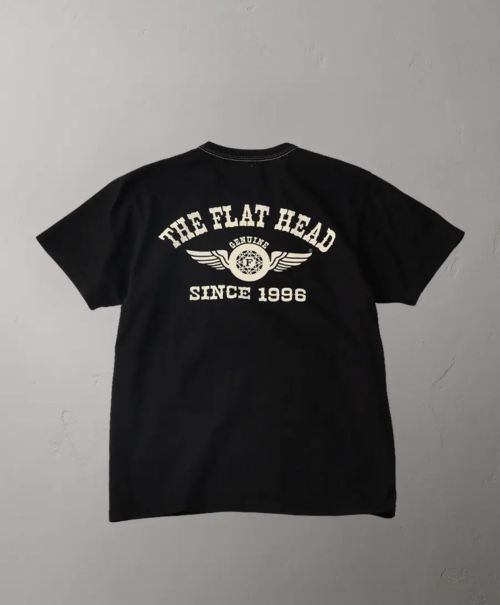 The Flathead 1966 T-Shirt Flying Weel Black - Kings & Queens