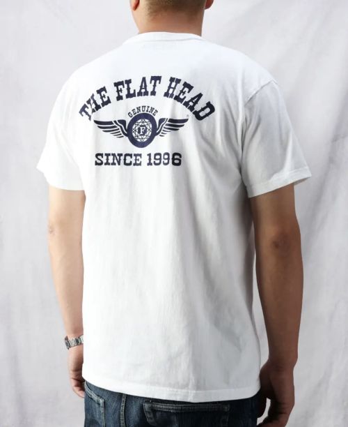 The Flathead 1966 T-Shirt Flying Weel White - Kings & Queens