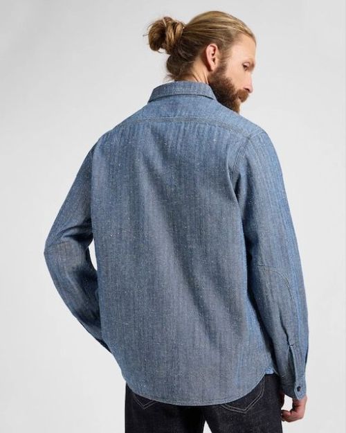 LEE 101 101 Heritage Workwear Shirt Dark Indigo - Kings & Queens
