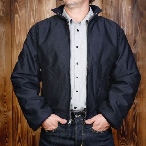 Pike Brothers 1942 Deck Zip Jacket Dark Blue - Kings & Queens
