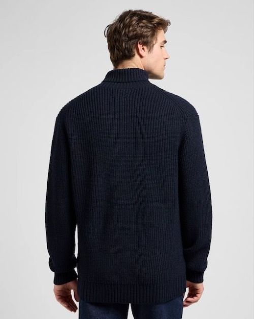 LEE 101 Relaxed Heavy turtle Neck Rivet Navy - Kings & Queens