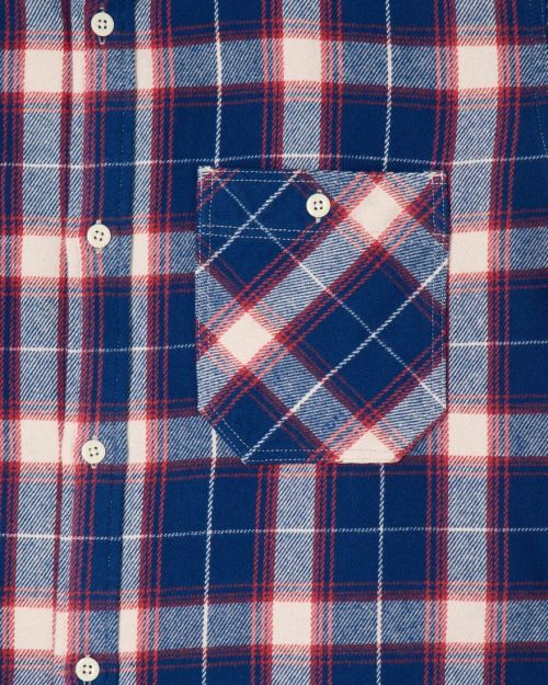 Edwin Work Shirt Navy / Red - Kings & Queens