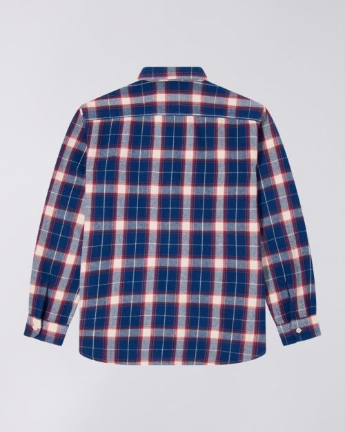 Edwin Work Shirt Navy / Red - Kings & Queens