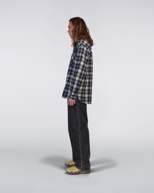 Edwin Work Shirt Navy / Green - Kings & Queens