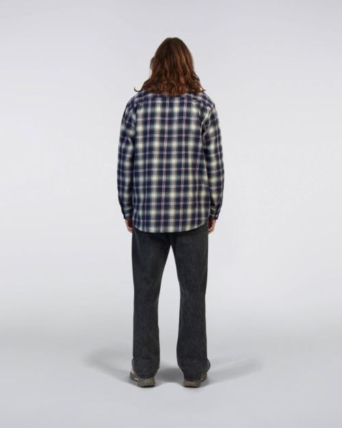 Edwin Work Shirt Navy / Green - Kings & Queens