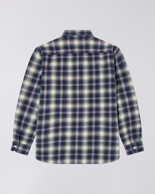 Edwin Work Shirt Navy / Green - Kings & Queens