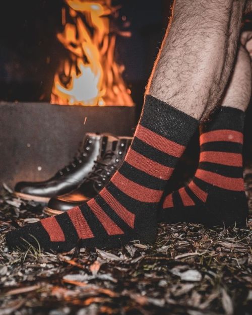 Pike Brothers 1963 Utility Socks Walt Red - Kings & Queens