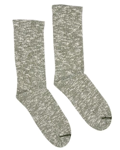 Pike Brothers 1972 Melange Socks Olive - Kings & Queens