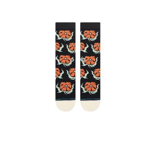 Stance Broadcast Floral Crew - Kings & Queens