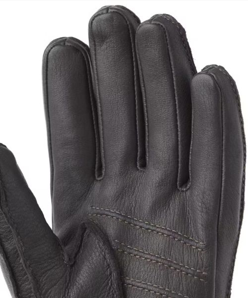 Hestra Deerskin Glove Primaloft Dark Brown - Kings & Queens