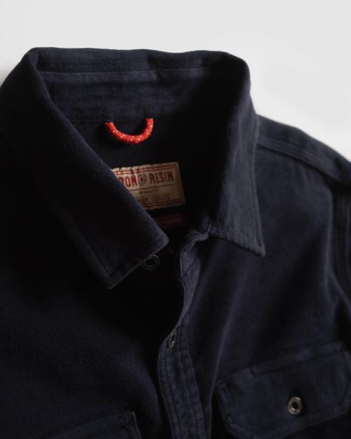 Iron & Resin Journeyman Moleskin Shirt Navy - Kings & Queens