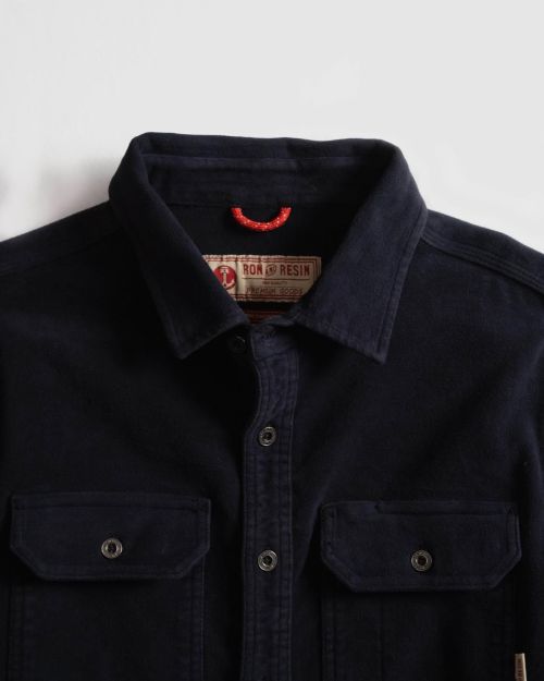 Iron & Resin Journeyman Moleskin Shirt Navy - Kings & Queens