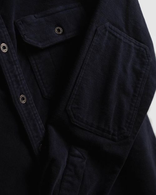 Iron & Resin Journeyman Moleskin Shirt Navy - Kings & Queens