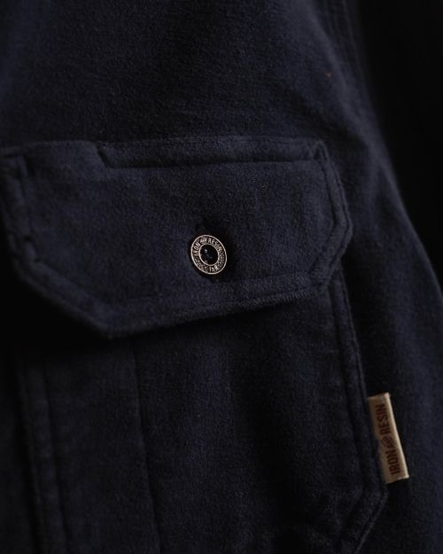 Iron & Resin Journeyman Moleskin Shirt Navy - Kings & Queens