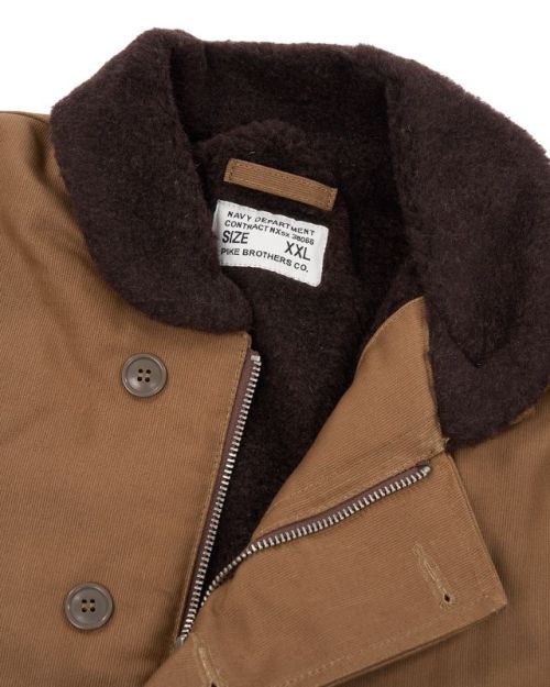 Pike Brothers 1944 N1 Deck Jacket Wax Khaki - Kings & Queens