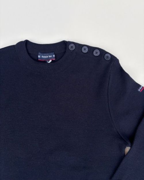 Armor Lux Fisherman Merino Jumper Navy - Kings & Queens
