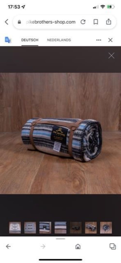 Pike Brothers 1969 Chimayo  Blanket Blue - Kings & Queens