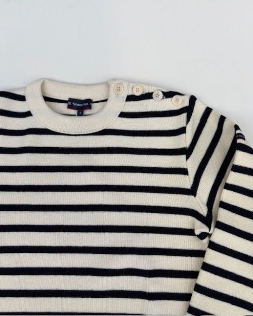 Armor Lux Pull Marin White/navy - Kings & Queens