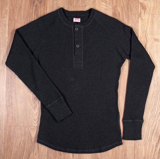 1936 Waffle shirt Faded Black