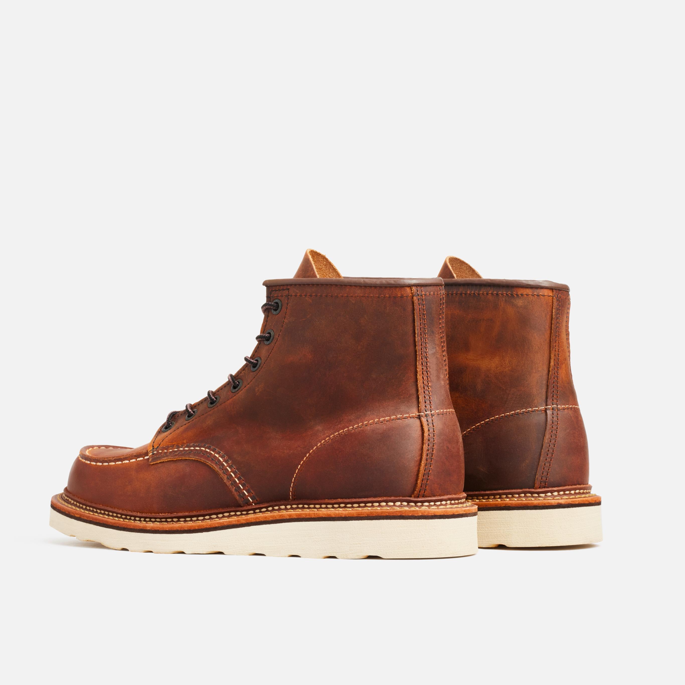 1907 6" Classic Moc Toe Copper R&T Boots