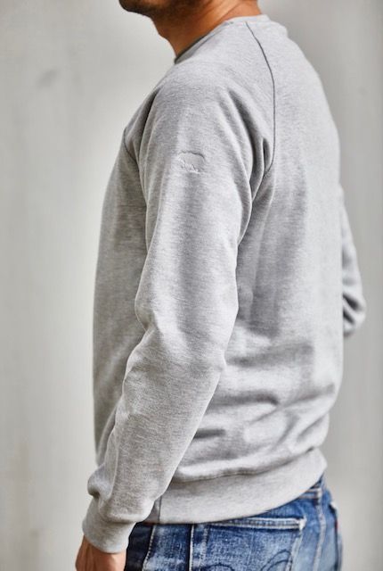 Classic Crew Neck Sweatshirt Grey Melange