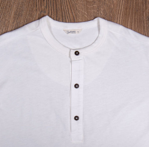 1927 Ecru Henley Shirt  Long Sleeve