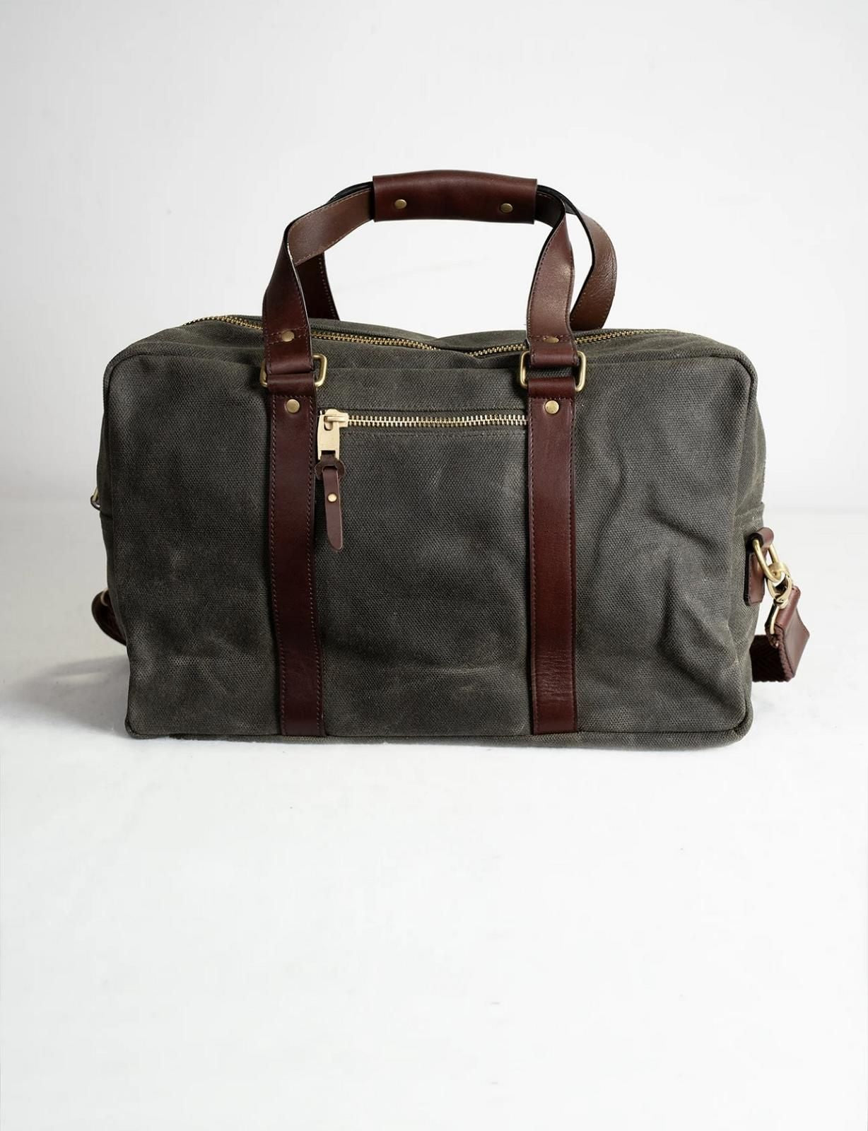 Waxed Canvas Weekender Bag