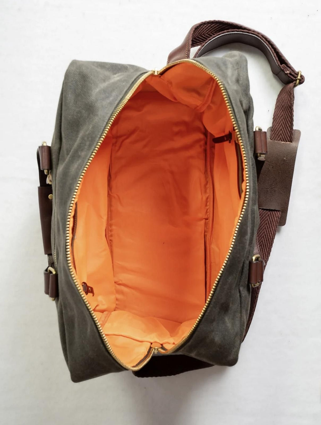 Waxed Canvas Weekender Bag