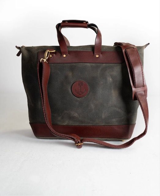 Waxed Canvas Tote Bag