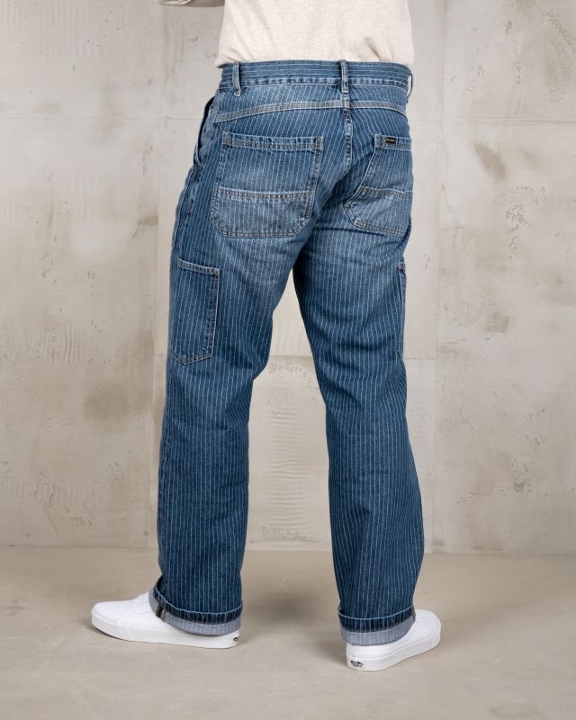 1967 Utility Trousers Blue wabash Rinsed