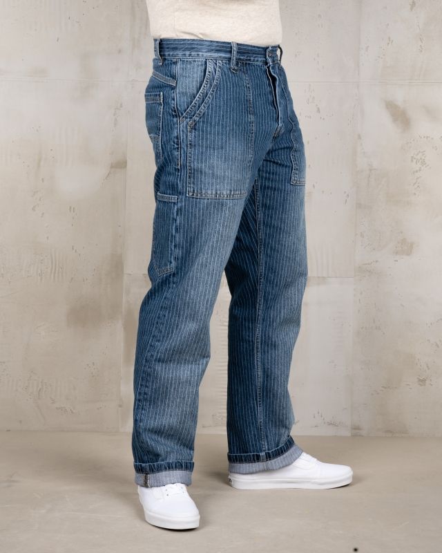 1967 Utility Trousers Blue wabash Rinsed